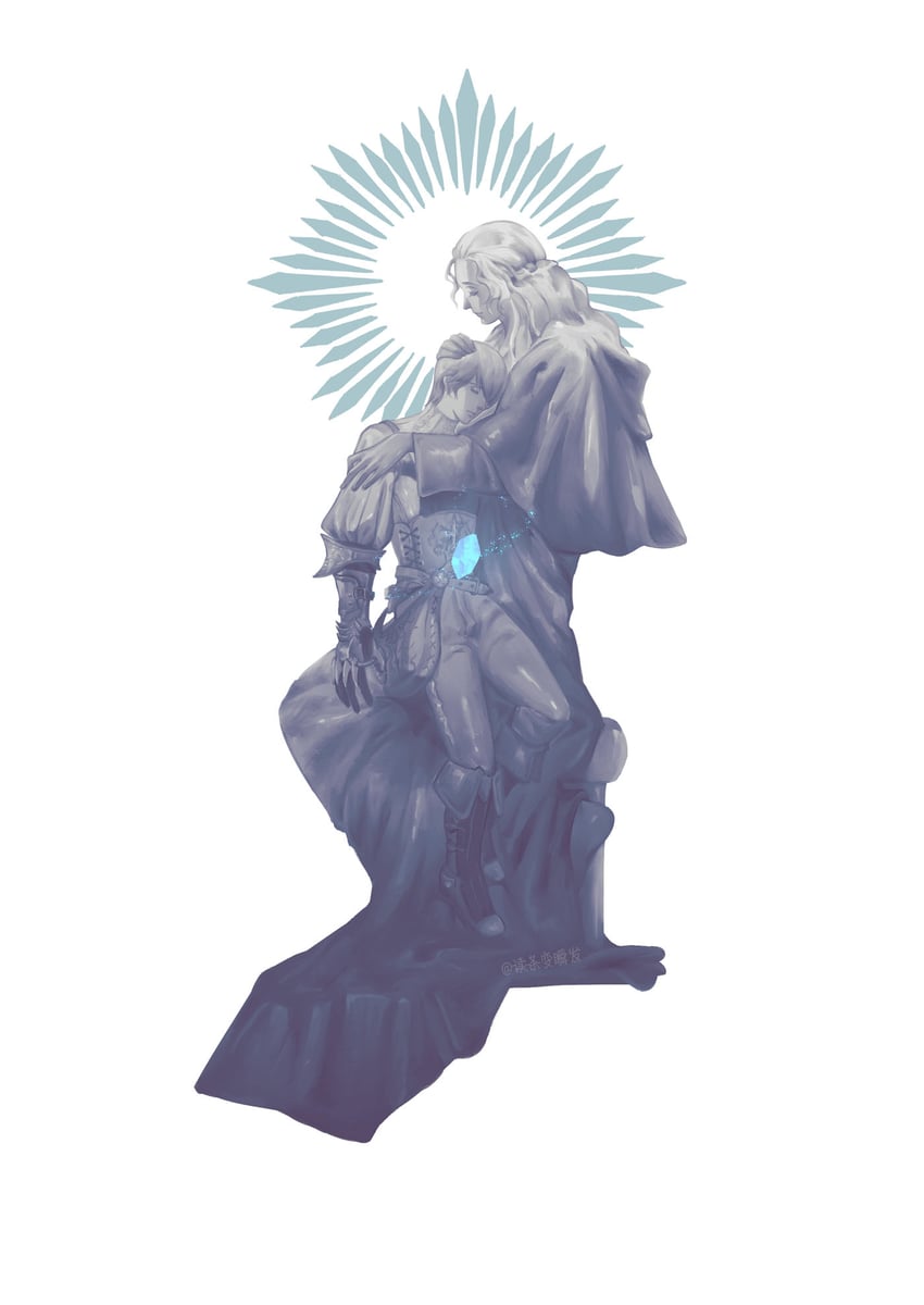warrior of light, venat, and adventurer (final fantasy and 1 more) drawn by daongong