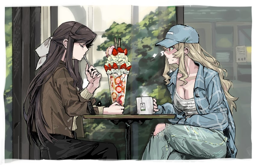 saijou claudine and tendou maya (shoujo kageki revue starlight) drawn by 9urodine