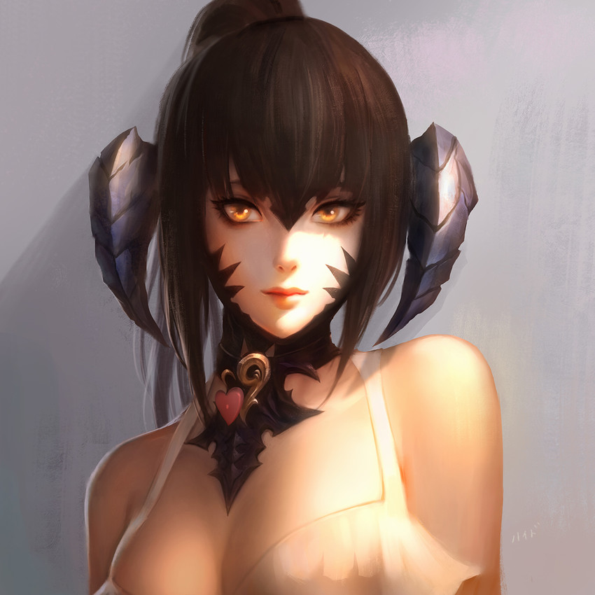 warrior of light and sapphira nyx (final fantasy and 1 more) drawn by chaosringen