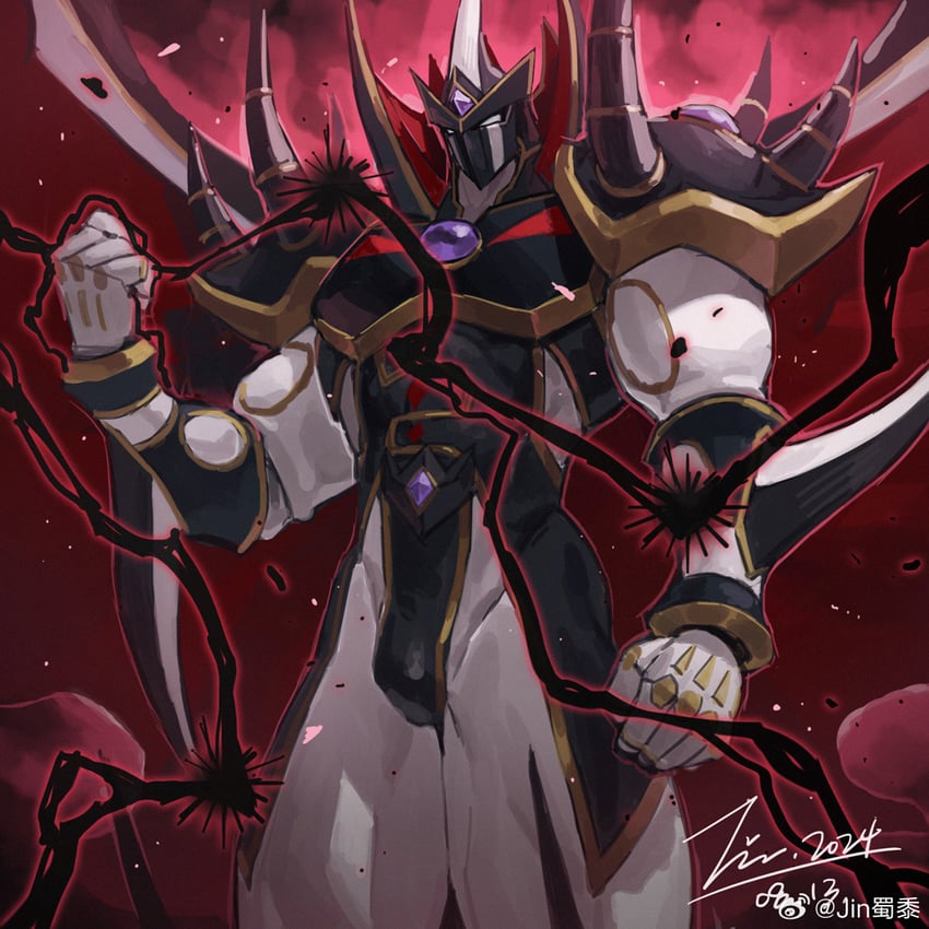 yuki judai, supreme king, and evil hero neos lord (yu-gi-oh! and 1 more) drawn by jin_(sirius-j)
