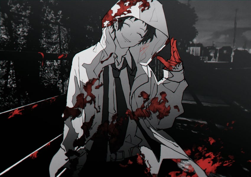 adachi tooru (persona and 1 more) drawn by zeka_(skzk_cm)