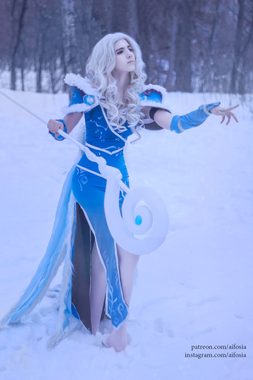 crystal maiden (dota and 1 more) drawn by aifosia