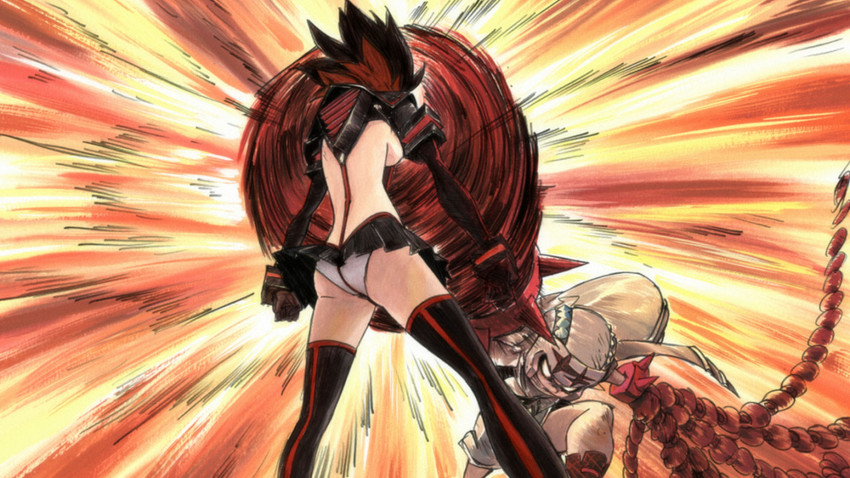 matoi ryuuko and fukuroda takaharu (kill la kill)