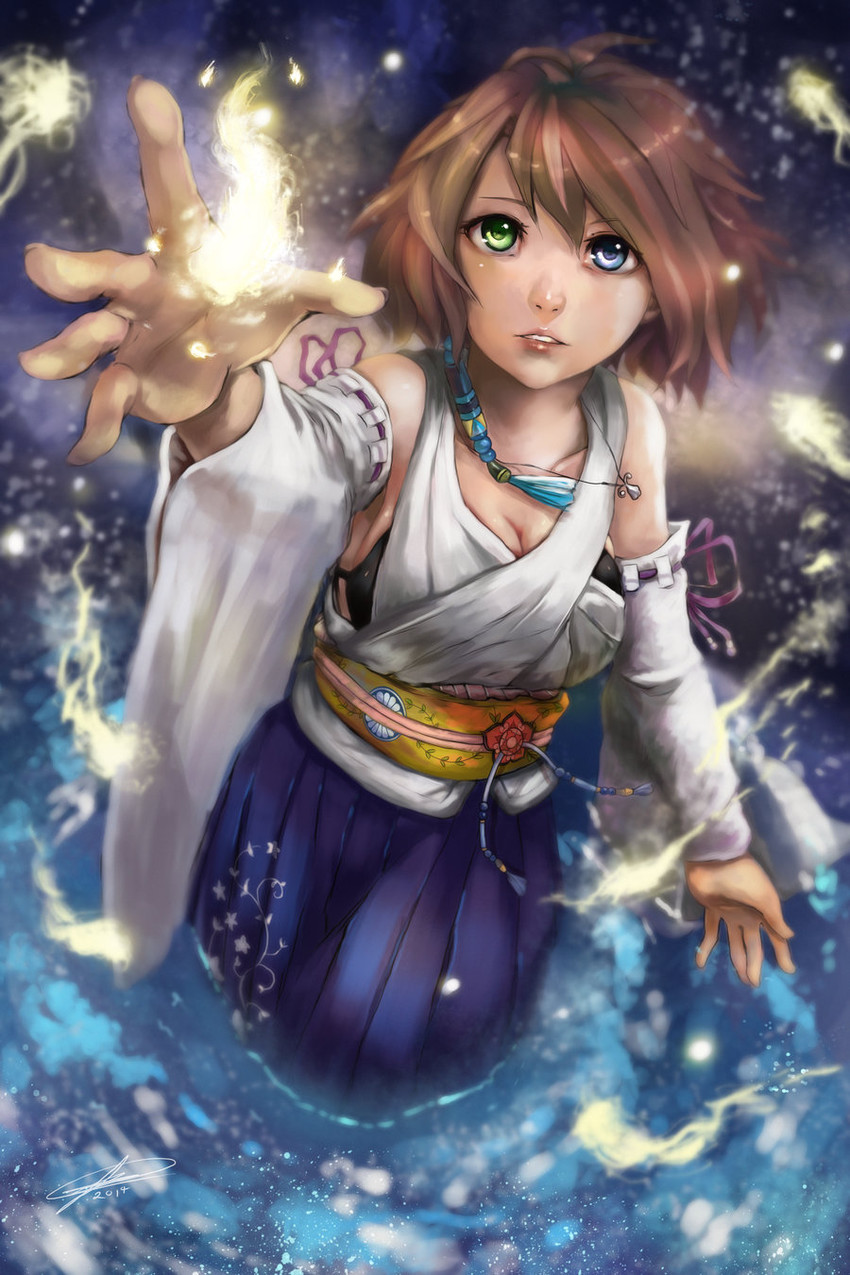 yuna (final fantasy and 1 more) drawn by robert_knight