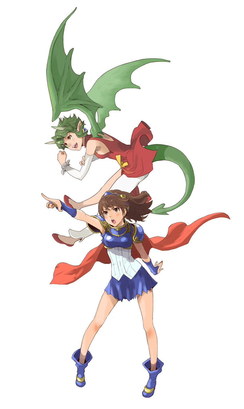arle nadja and draco centauros (puyopuyo and 1 more) drawn by enami_katsumi