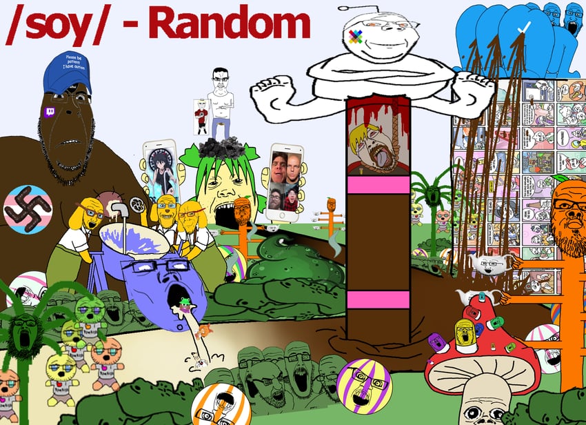 koiwai yotsuba, wojak, soyjak, cobson, and john morris (yotsubato! and 3 more)