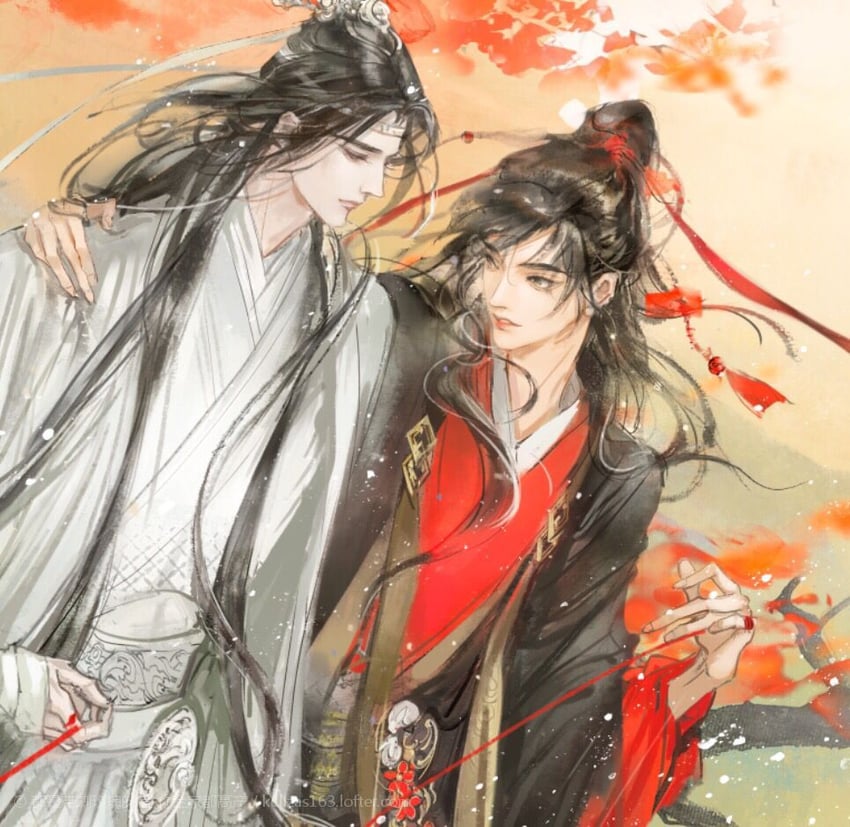 wei wuxian and lan wangji (modao zushi) drawn by kcllzas163