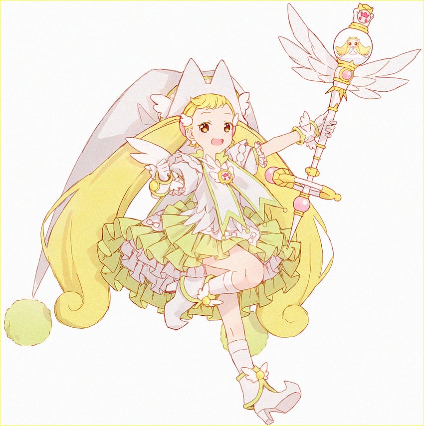 makihatayama hana and toto (ojamajo doremi) drawn by hakusai_(tiahszld)