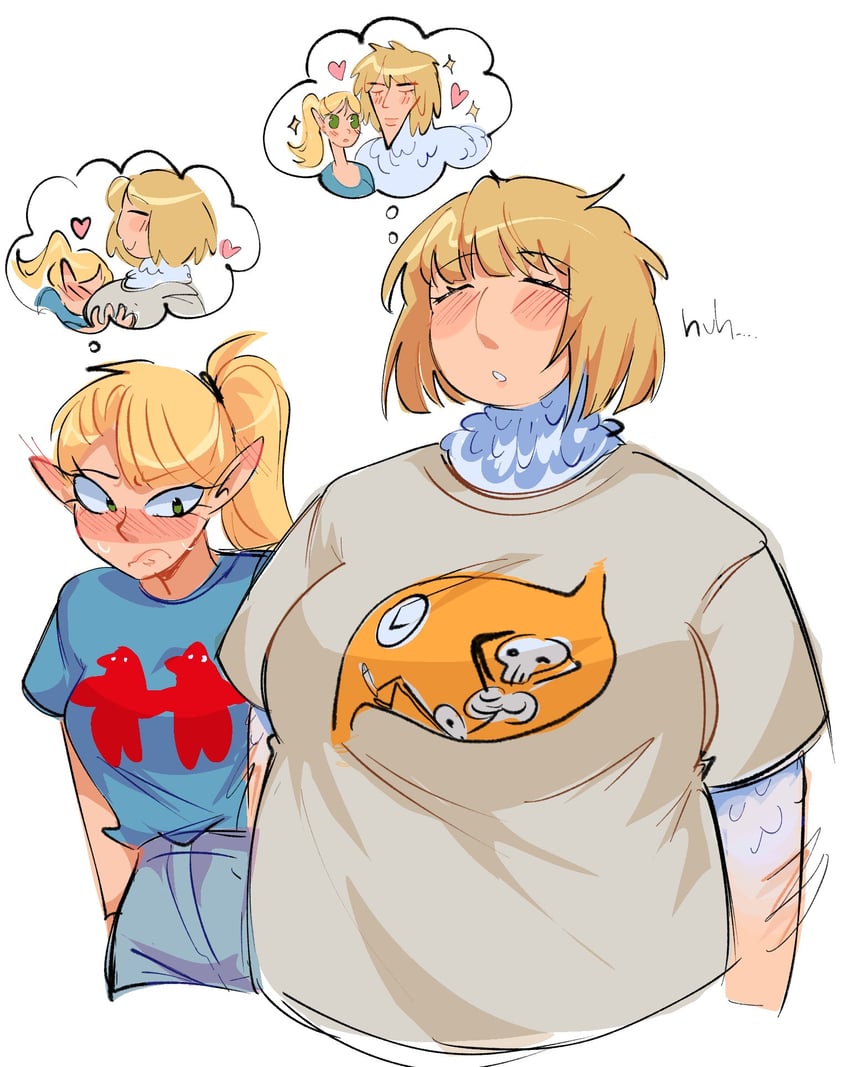 marcille donato, falin touden, and marcille's familiar (dungeon meshi) drawn by m0nacrose