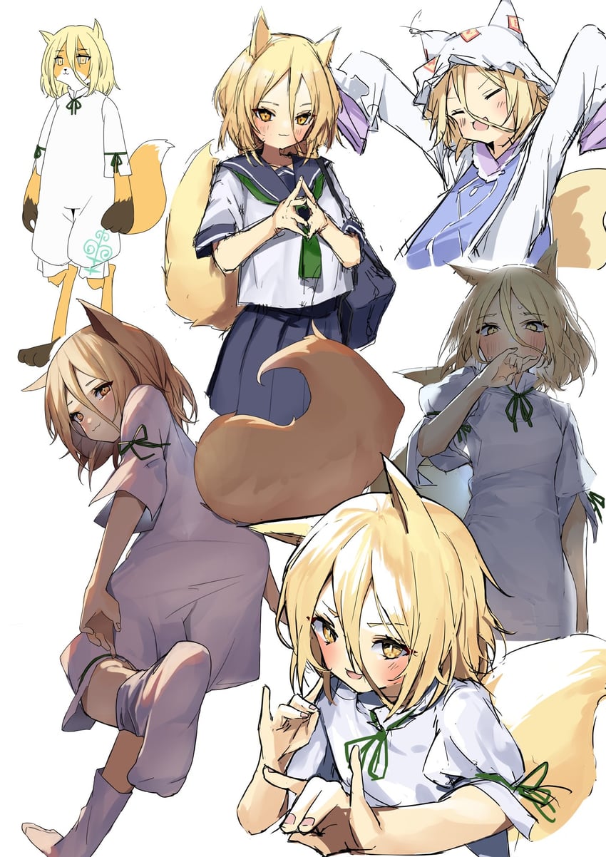 yakumo ran and kudamaki tsukasa (touhou) drawn by pocche-ex