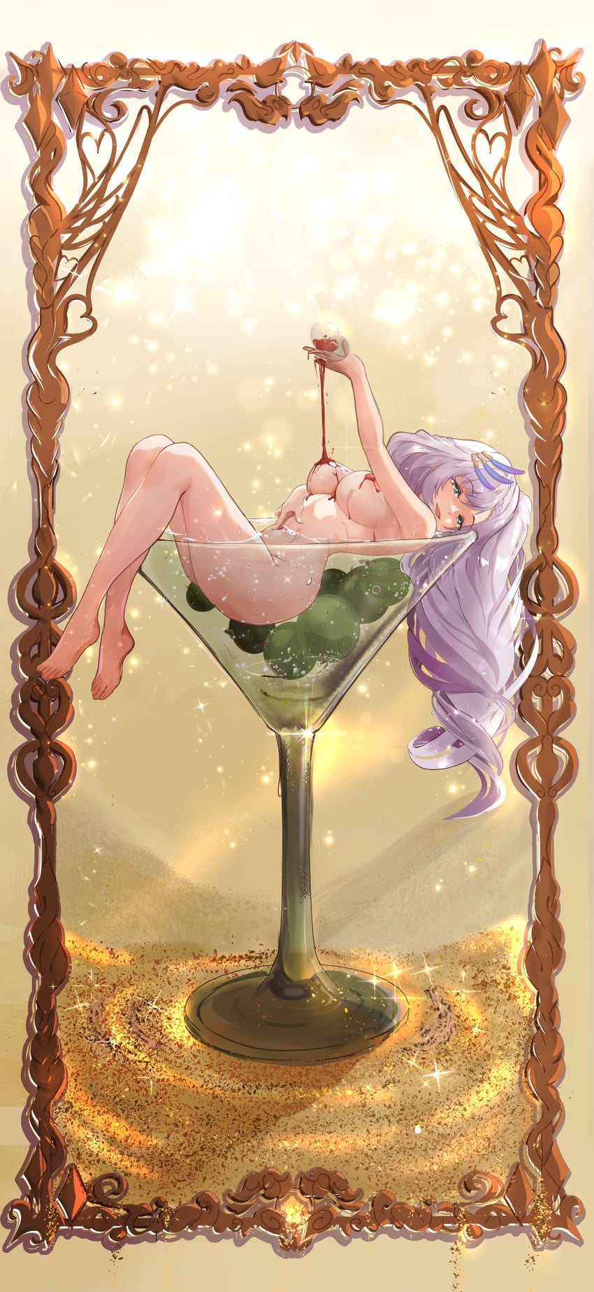 pavolia reine (hololive and 1 more) drawn by katosh