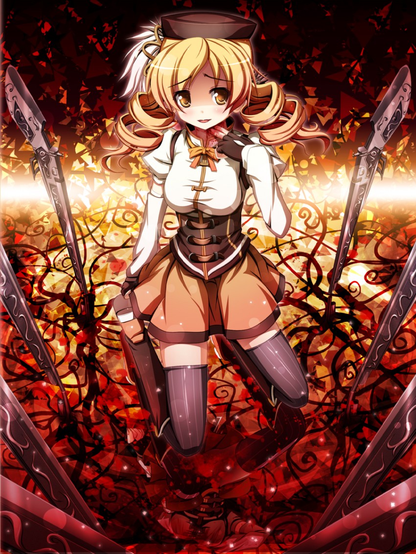 tomoe mami (mahou shoujo madoka magica) drawn by akashio_(loli_ace)