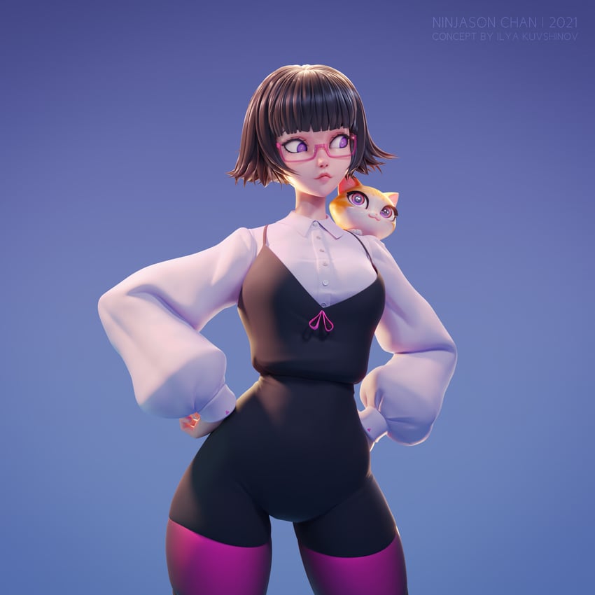lisa and potato (original) drawn by ninjason_chan