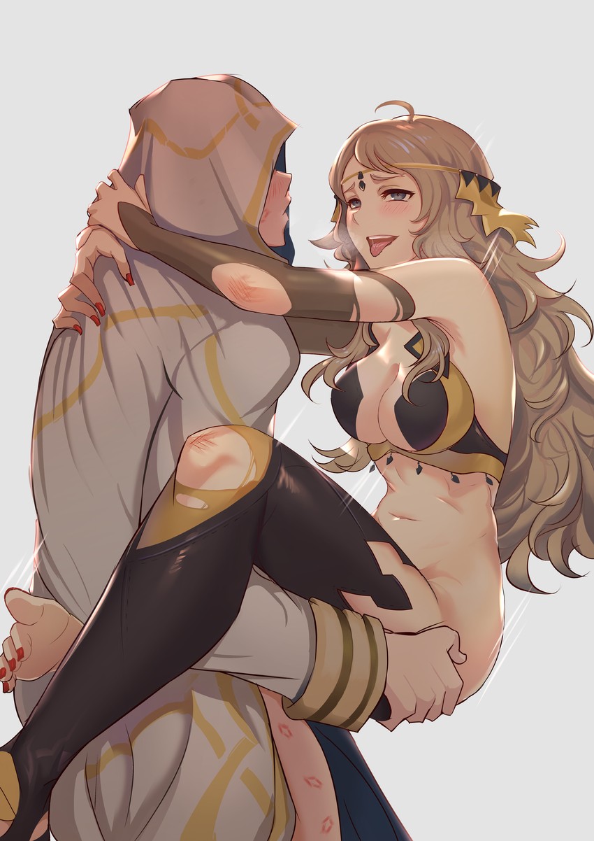 kiran, ophelia, and male kiran (fire emblem and 2 more) drawn by shiro_font
