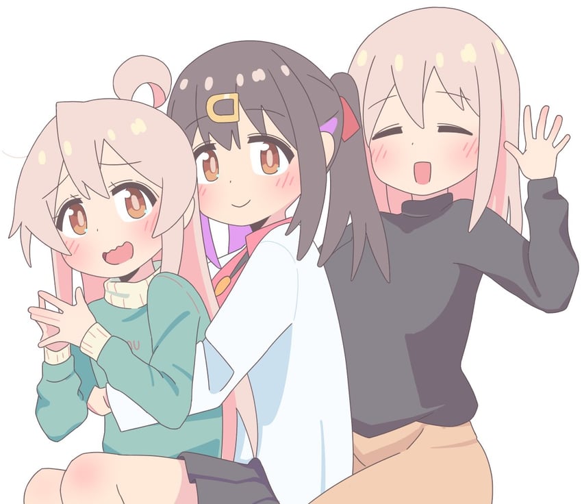 oyama mahiro, oyama mihari, and oyama matsuri (onii-chan wa oshimai!) drawn by achat