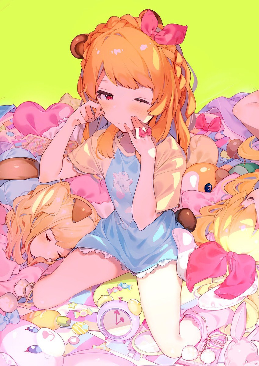 hoshimiya ichigo, ozora akari, and nijino yume (aikatsu! and 1 more) drawn by kabako_(lilypicture410v)