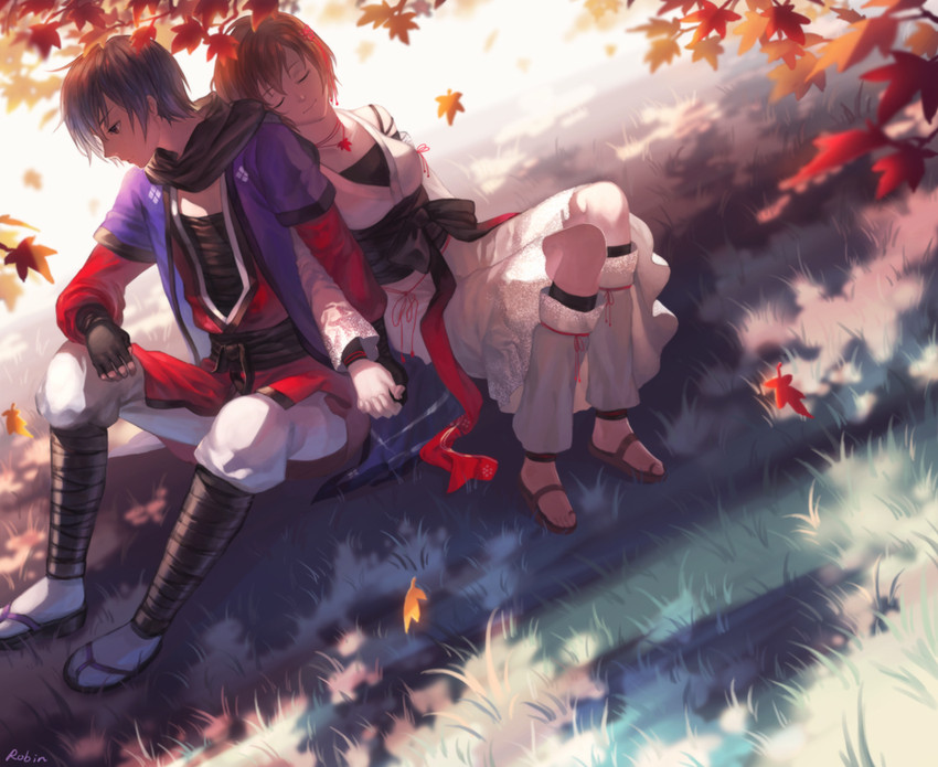 meiko and kaito (vocaloid and 3 more) drawn by robinexile
