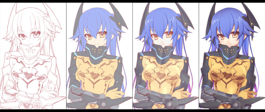 quna and zelsius (phantasy star and 1 more) drawn by yosugara_shou