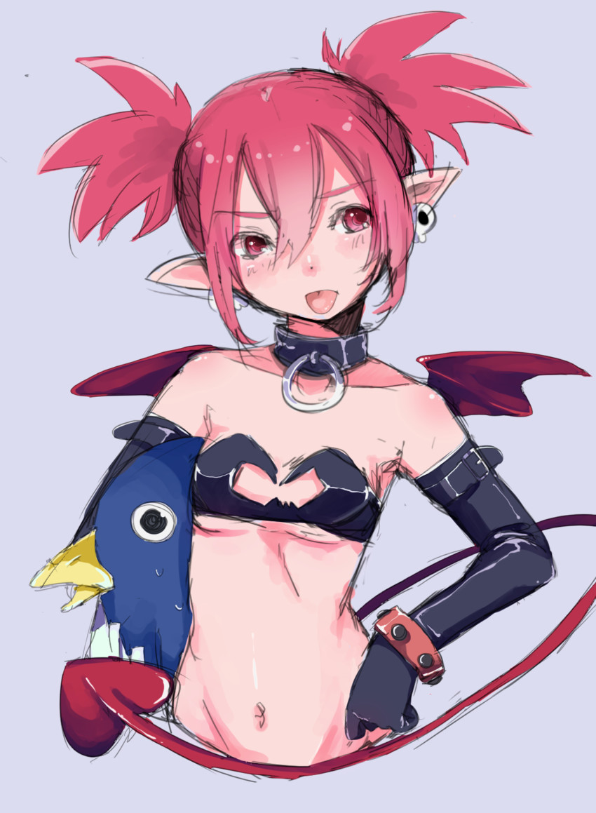 etna and prinny (disgaea and 1 more) drawn by yoiyoi_(yoiyoi-chan)
