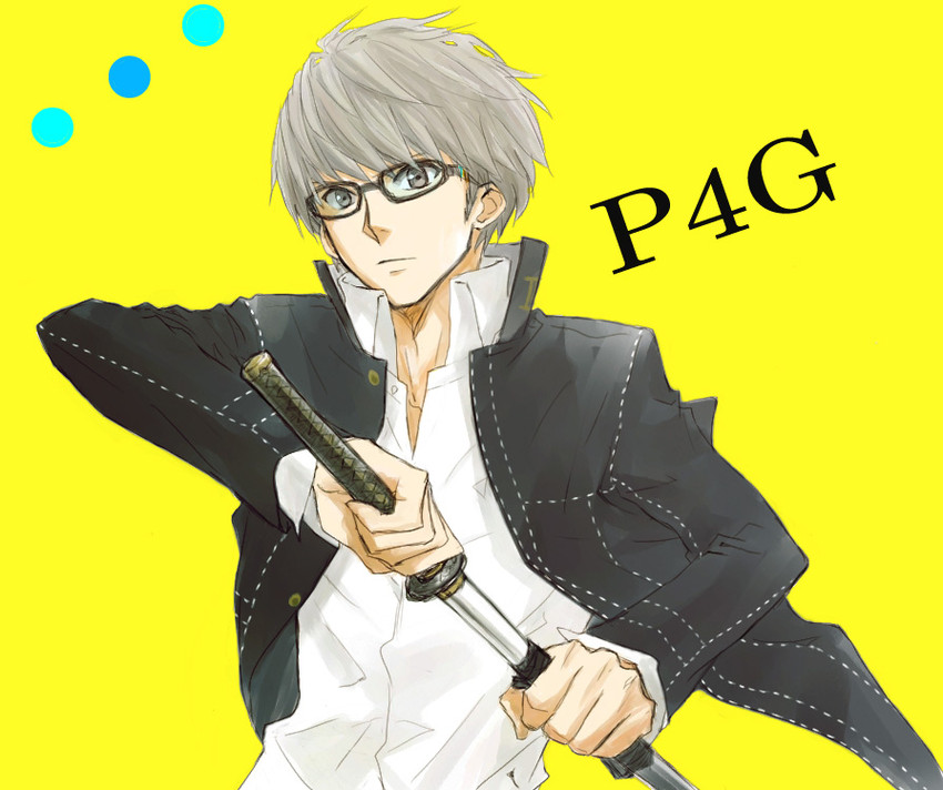 narukami yu (persona and 2 more) drawn by gogono_pan'ya