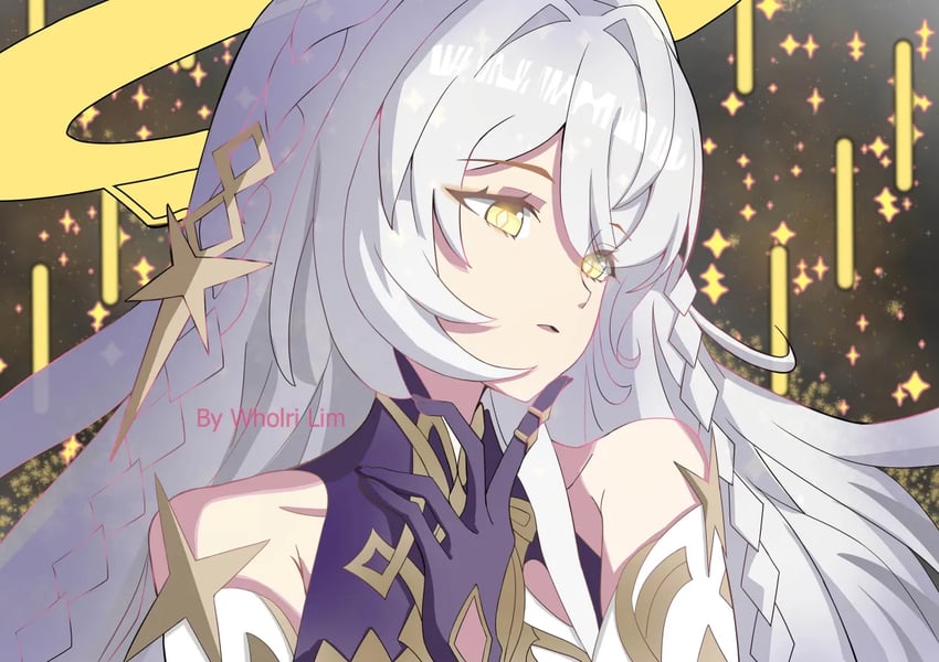 robin, istaroth, rhinedottir, erika harlacher, and murase ayumu (original and 1 more) drawn by wholri_lim