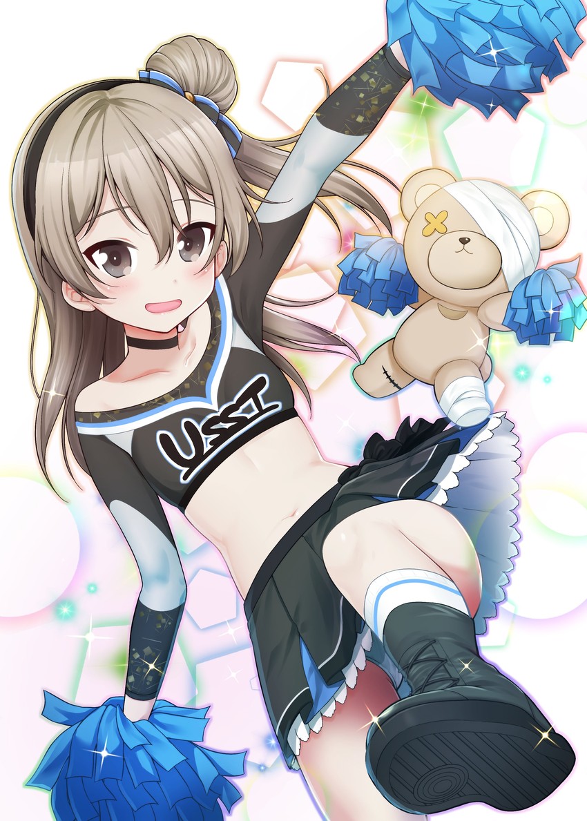 shimada arisu and boko (girls und panzer) drawn by ruruepa and shiina_excel