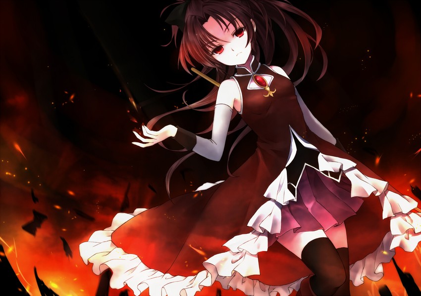 sakura kyoko (mahou shoujo madoka magica) drawn by kamon_(shinshin)