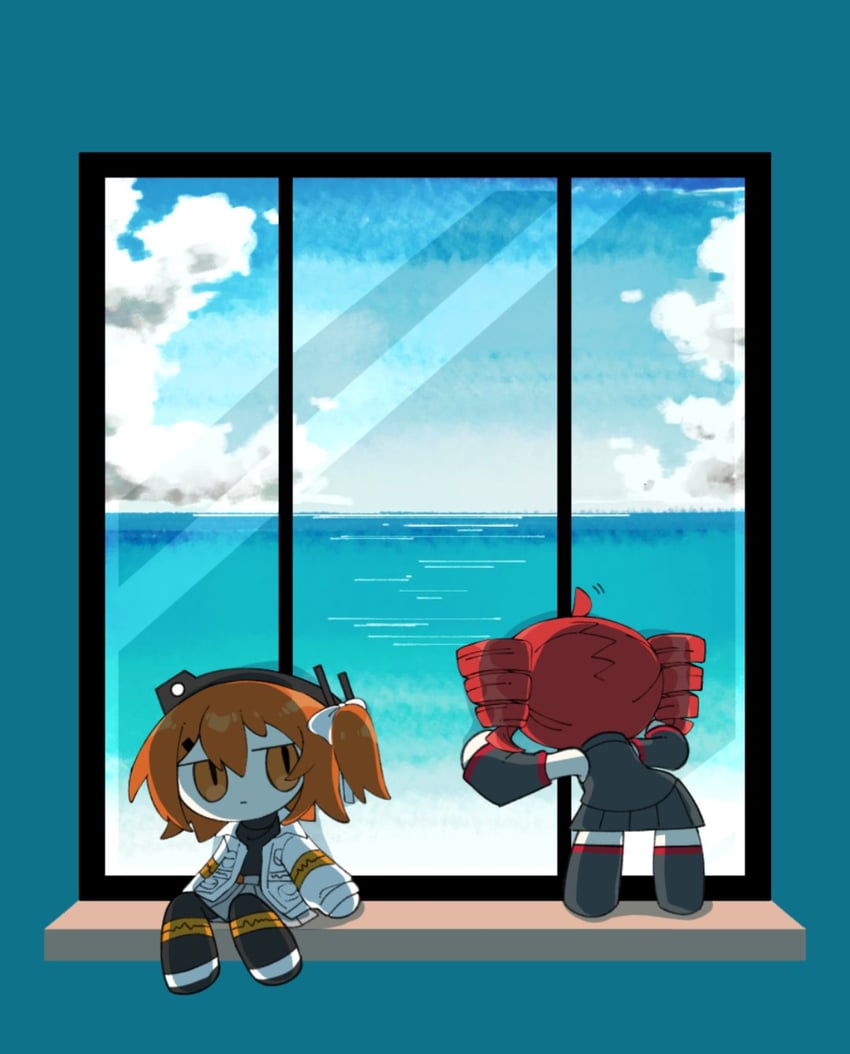 kasane teto and adachi rei (utau and 1 more) drawn by genryuusai_(kioxffvcd696920)