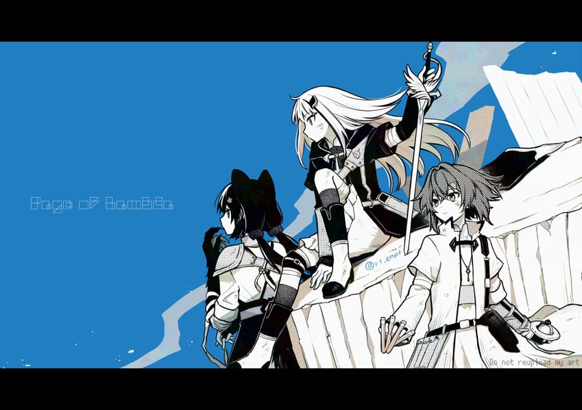lize helesta, ange katrina, and inui toko (nijisanji and 1 more) drawn by rita_(56yellow)