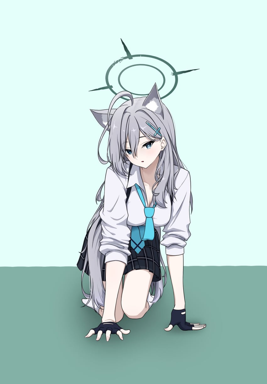 shiroko and shiroko terror (blue archive) drawn by nether_nt