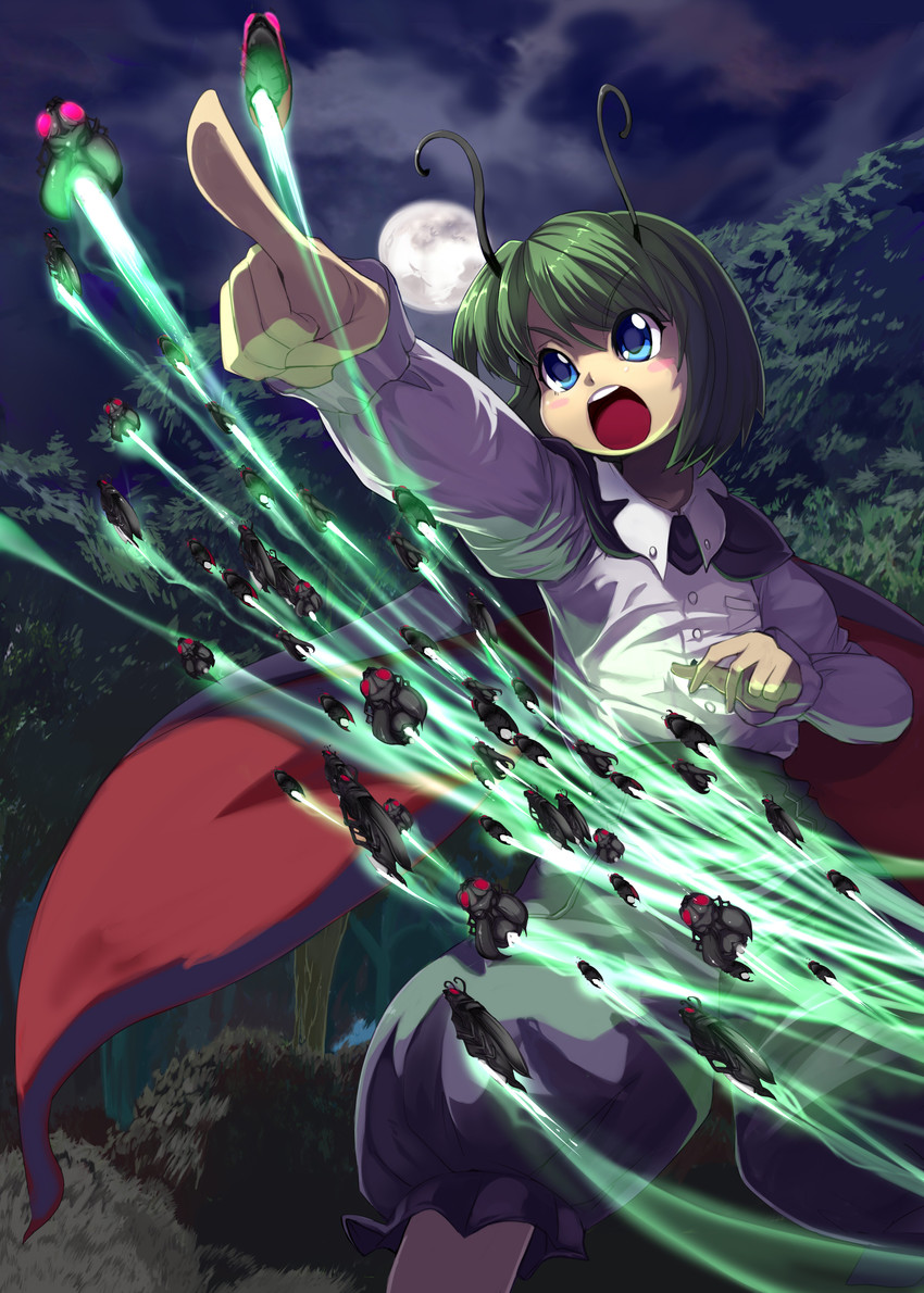 wriggle nightbug (touhou) drawn by syope