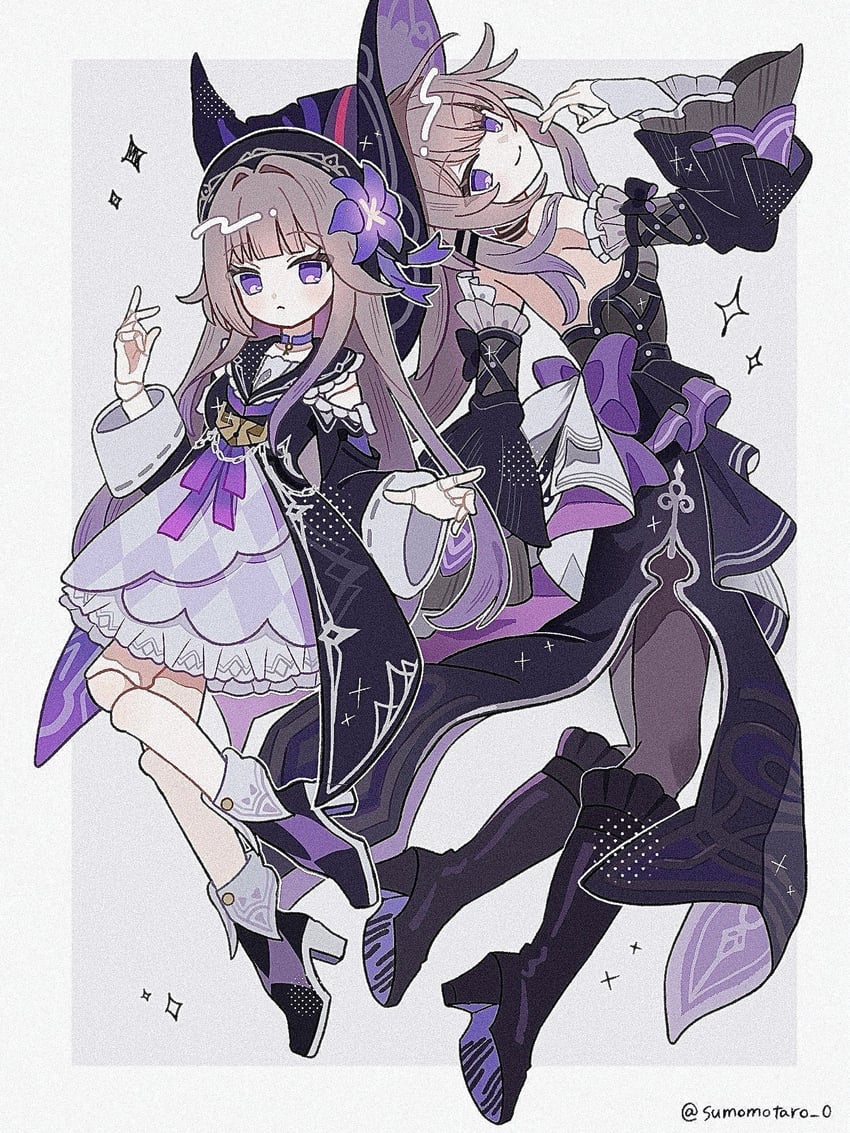 herta and the herta (honkai and 1 more) drawn by omuyan