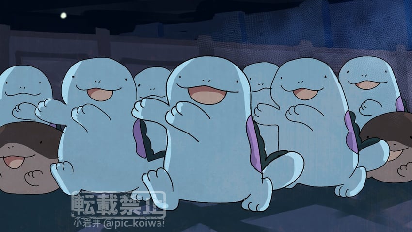 quagsire and clodsire (pokemon and 1 more) drawn by pic_koiwai