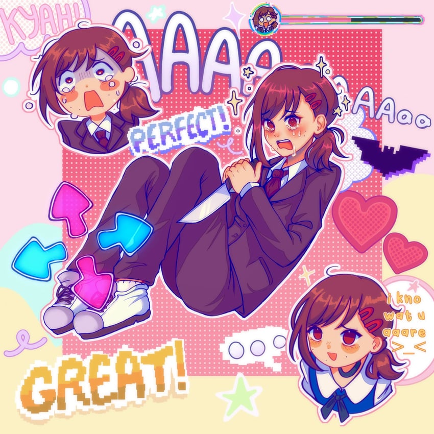 higashiyama kobeni (chainsaw man) drawn by roro_(roromiie206)