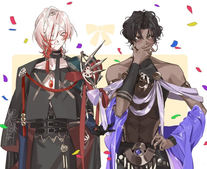 karna and arjuna (fate and 1 more) drawn by yeguangmusi