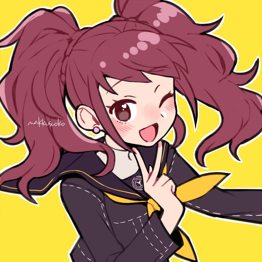 kujikawa rise (persona and 1 more) drawn by do_m_kaeru