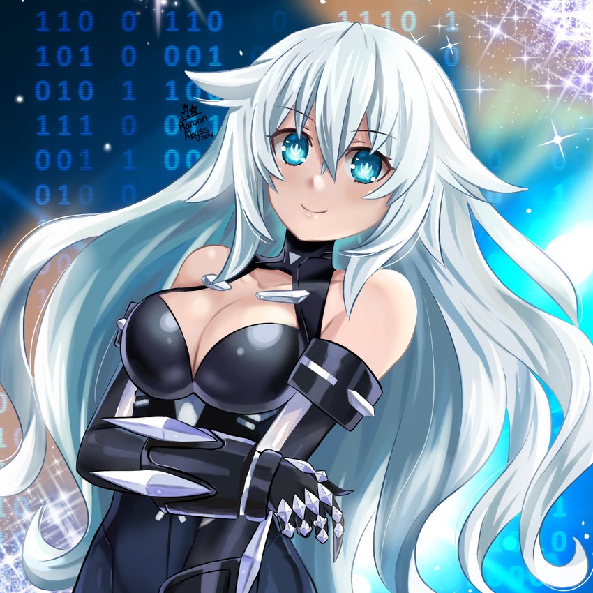 black heart (neptune and 1 more) drawn by maroonabyss