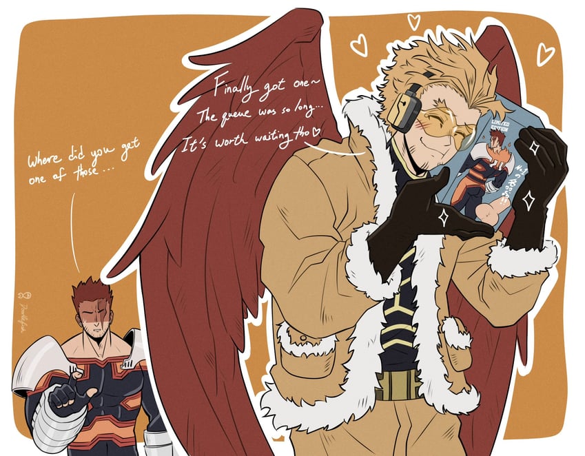 endeavor and hawks (boku no hero academia) drawn by doodlefish