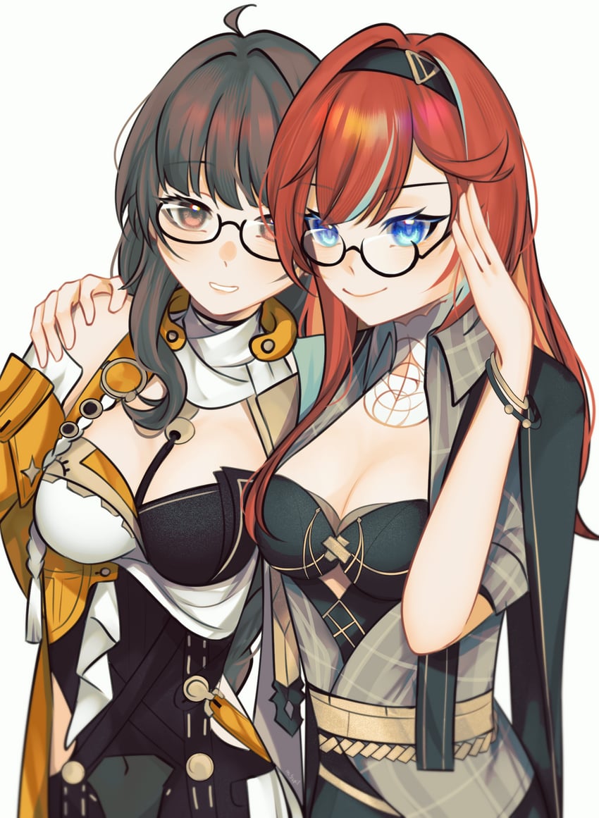 senadina and female dreamseeker (honkai and 1 more) drawn by misapit