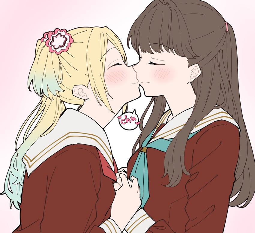 fujishima megumi and osawa rurino (love live! and 1 more) drawn by liz_(piyoko_piyop)