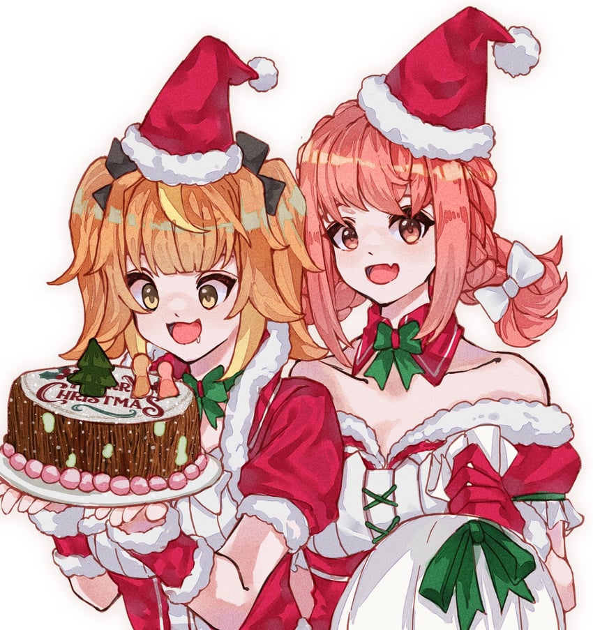 hibiki du ca and akatsuki banmai (nijigen project) drawn by jimelia_watsphen