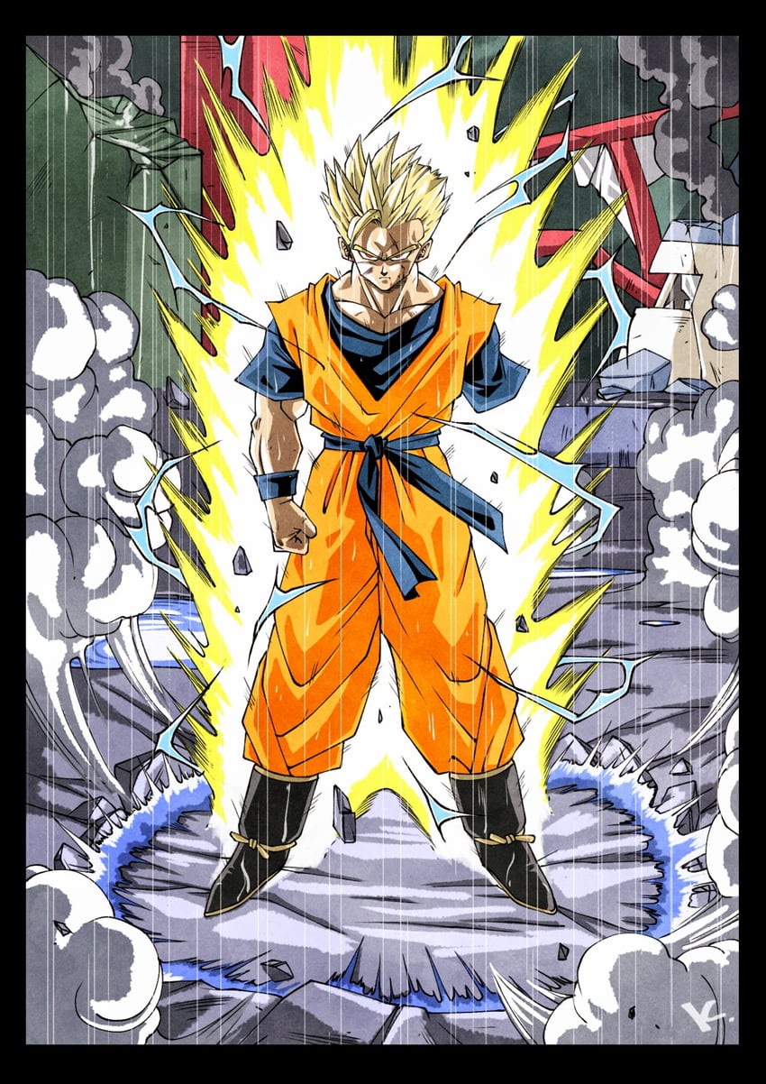 son gohan (dragon ball and 1 more) drawn by kakeru_(dbskakeru)