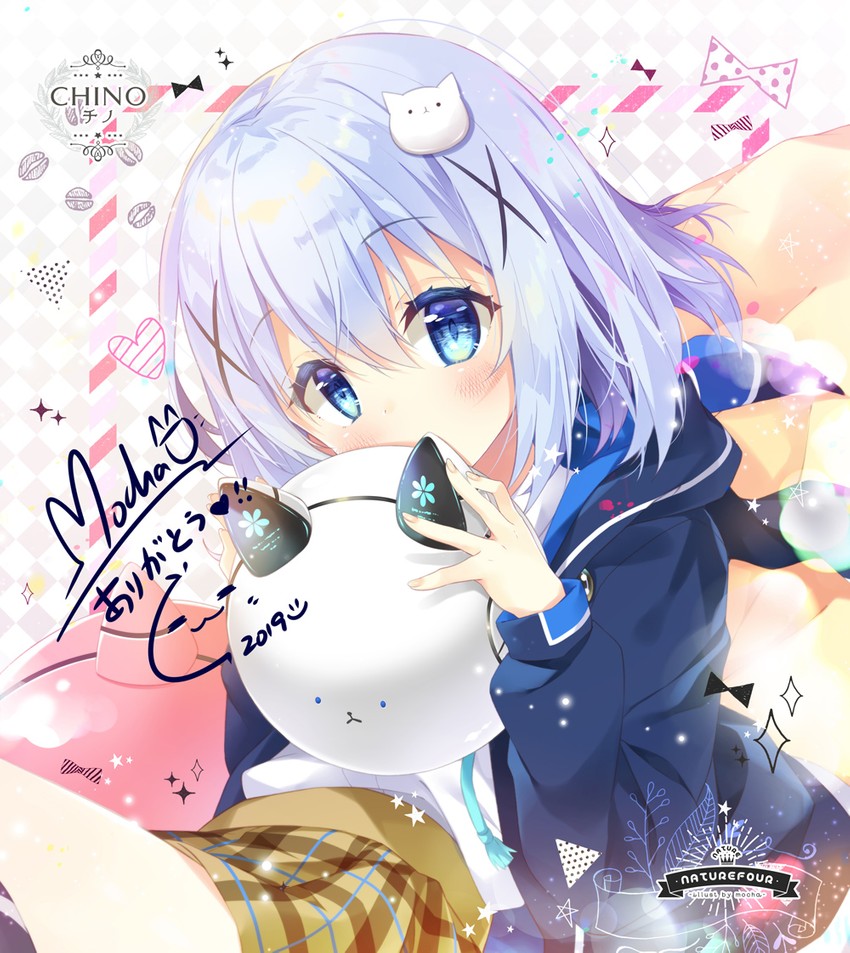 kafuu chino and tippy (gochuumon wa usagi desu ka? and 1 more) drawn by mocha_(naturefour)