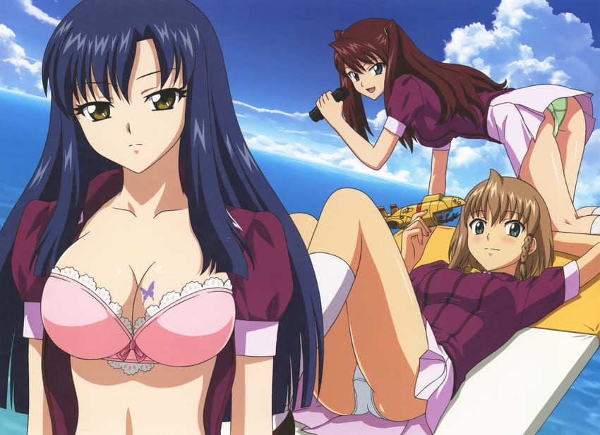 sumeragi aika, minamino karen, and shingai eri (aika and 1 more) drawn by yamauchi_noriyasu