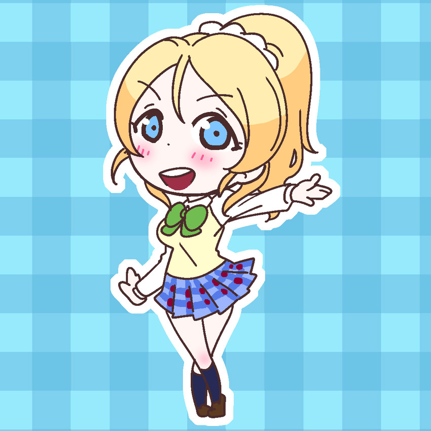 ayase eli (love live! and 1 more) drawn by karaagetarou