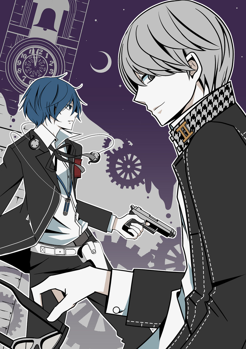 narukami yu and yuuki makoto (persona and 4 more) drawn by tomotanaka2014