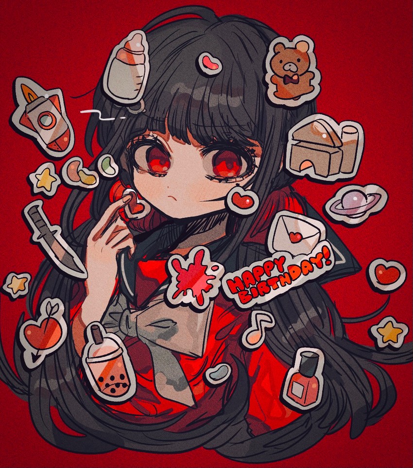 harukawa maki (danganronpa and 1 more) drawn by kara_aren