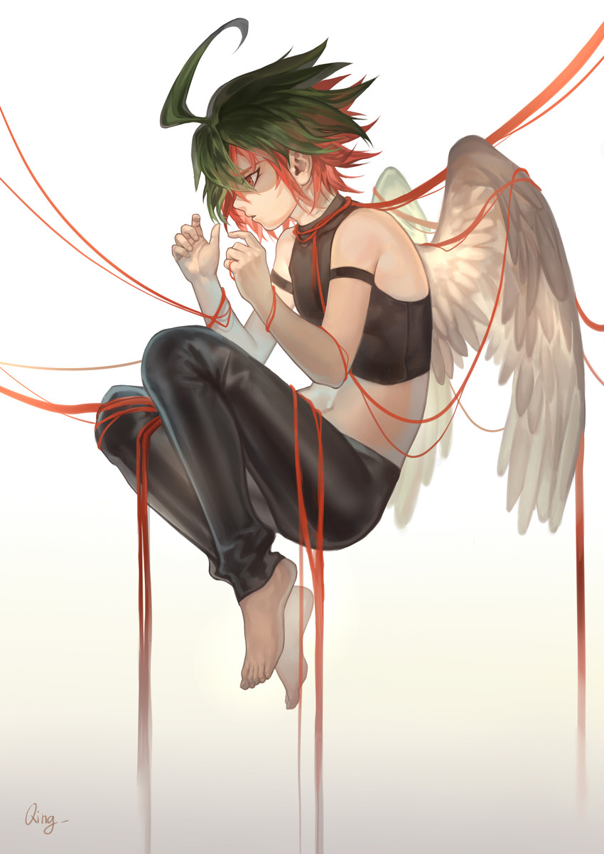 sakaki yuya (yu-gi-oh! and 1 more) drawn by qing_heshang
