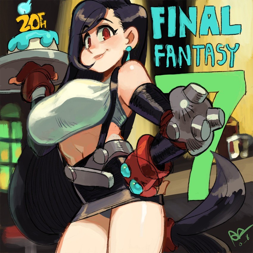 tifa lockhart (final fantasy and 1 more) drawn by alex_ahad