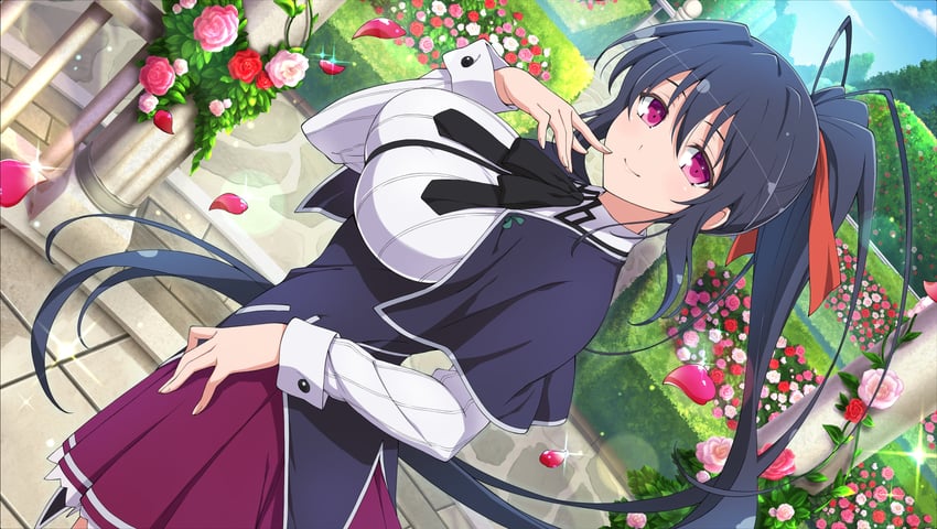 himejima akeno (senran kagura and 2 more) drawn by yaegashi_nan